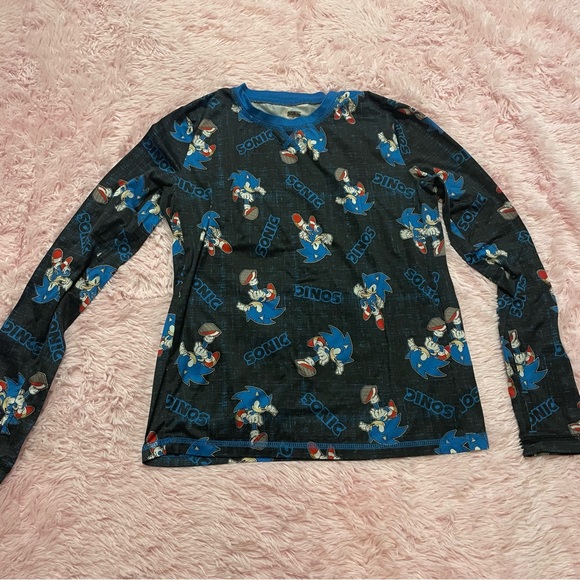 🎀5/$25🎀 Cuddl Duds Sonic the Hedgehog base layer set boys large - Picture 3 of 13